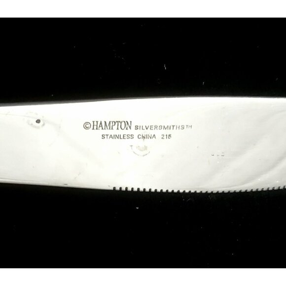 Hampton Silversmiths Katrinka 2 Dinner Knives Stainless Replacement Knife Glossy - Picture 4 of 5